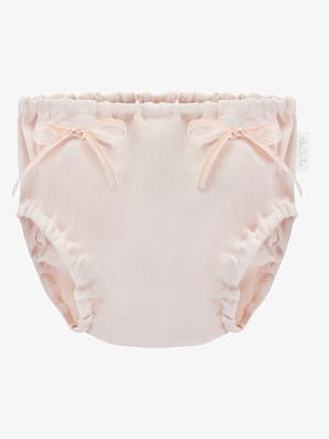 bloomersy, majteczki na pieluchę - różowe